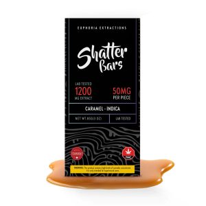 Euphoria Extractions 1200mg Indica Caramel Bar