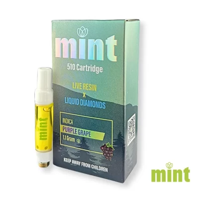 MINT Vape Cart - Purple Grape 1100mg THC
