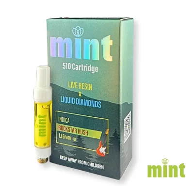 MINT Vape Cart - Rockstar Kush 1100mg THC